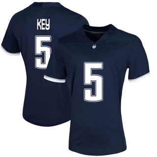 Aaron Key Game Navy Women's UConn Huskies Untouchable Football Jersey