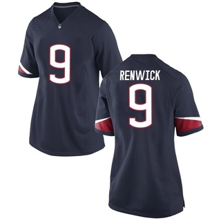 Amir Renwick Game Navy Women's UConn Huskies Football Jersey