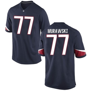 Ben Murawski Game Navy Men's UConn Huskies Football Jersey