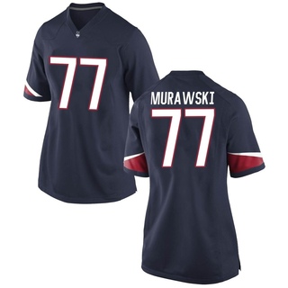 Ben Murawski Game Navy Women's UConn Huskies Football Jersey