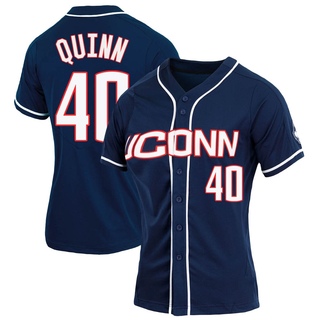 Braden Quinn Replica Navy Women's UConn Huskies Full-Button Baseball Jersey