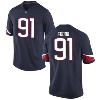 Brady Fodor Game Navy Men's UConn Huskies Football Jersey