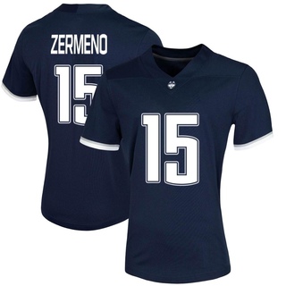 Brayden Zermeno Game Navy Women's UConn Huskies Untouchable Football Jersey