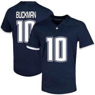 Brett Buckman Game Navy Men's UConn Huskies Untouchable Football Jersey