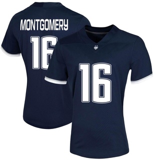 Brock Montgomery Game Navy Women's UConn Huskies Untouchable Football Jersey