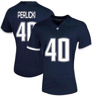 Bruno Perlicki Game Navy Women's UConn Huskies Untouchable Football Jersey