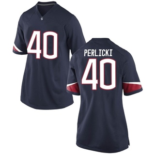 Bruno Perlicki Replica Navy Women's UConn Huskies Football Jersey