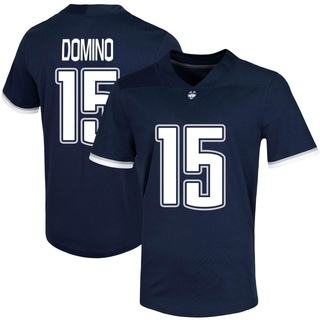 Bryan Domino Game Navy Men's UConn Huskies Untouchable Football Jersey