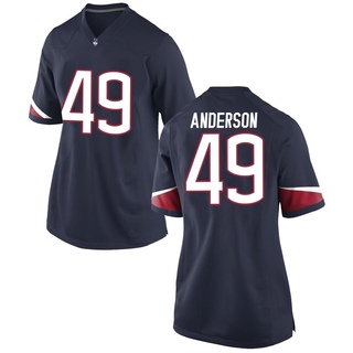 Bryce Anderson Game Navy Women's UConn Huskies Football Jersey