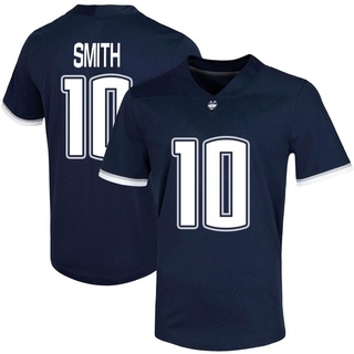 Caleb Smith Game Navy Men's UConn Huskies Untouchable Football Jersey