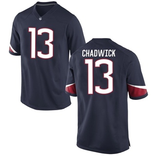 Cam Chadwick Game Navy Men's UConn Huskies Football Jersey