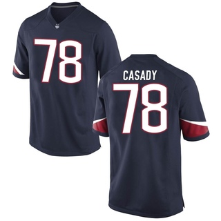 Carsten Casady Game Navy Men's UConn Huskies Football Jersey