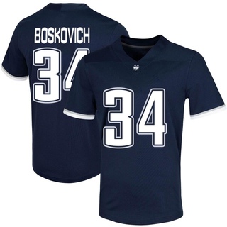 Carter Boskovich Game Navy Men's UConn Huskies Untouchable Football Jersey