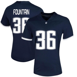 Chase Fountain Game Navy Women's UConn Huskies Untouchable Football Jersey