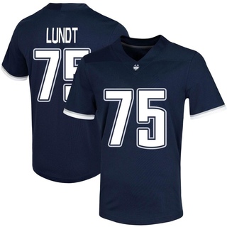 Chase Lundt Game Navy Men's UConn Huskies Untouchable Football Jersey