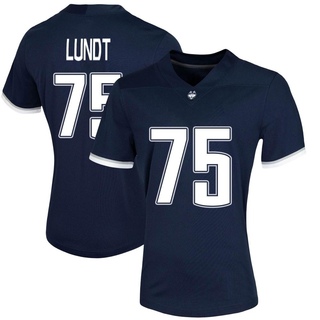 Chase Lundt Game Navy Women's UConn Huskies Untouchable Football Jersey