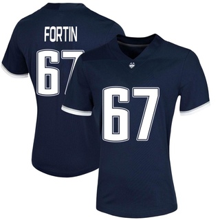 Christopher Fortin Game Navy Women's UConn Huskies Untouchable Football Jersey