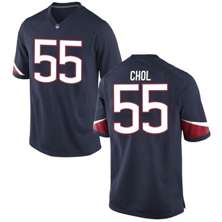 Cleto Chol Replica Navy Youth UConn Huskies Football Jersey