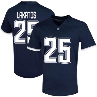 Cole Lakatos Game Navy Men's UConn Huskies Untouchable Football Jersey