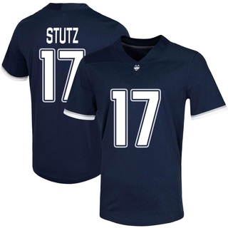 Connor Stutz Game Navy Men's UConn Huskies Untouchable Football Jersey