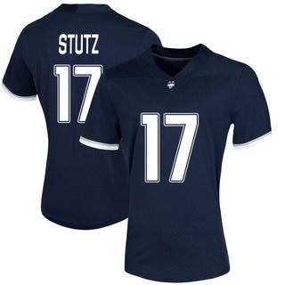 Connor Stutz Game Navy Women's UConn Huskies Untouchable Football Jersey