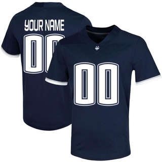 Custom Game Navy Men's UConn Huskies Untouchable Football Jersey