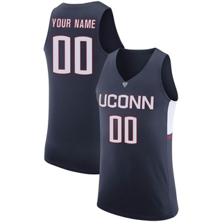 Custom Replica Navy Men's UConn Huskies Basketball Jersey