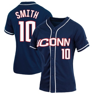 David Smith Replica Navy Women's UConn Huskies Full-Button Baseball Jersey