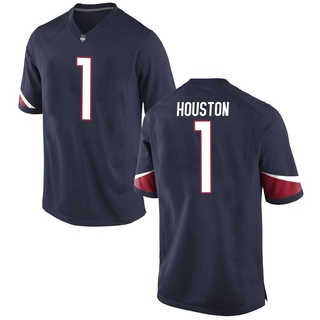 Devontae Houston Game Navy Men's UConn Huskies Football Jersey