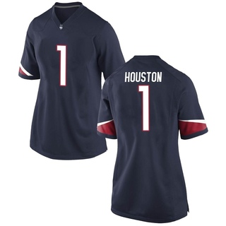 Devontae Houston Game Navy Women's UConn Huskies Football Jersey