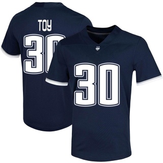 Dominic Toy Game Navy Men's UConn Huskies Untouchable Football Jersey