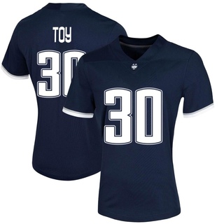 Dominic Toy Game Navy Women's UConn Huskies Untouchable Football Jersey