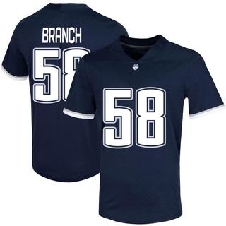 Donovan Branch Game Navy Men's UConn Huskies Untouchable Football Jersey