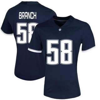 Donovan Branch Game Navy Women's UConn Huskies Untouchable Football Jersey