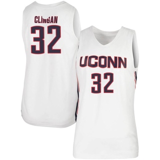 Donovan Clingan Replica White Women's UConn Huskies Basketball Jersey