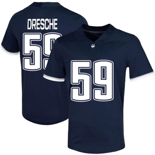 Eddie Dresche Game Navy Men's UConn Huskies Untouchable Football Jersey