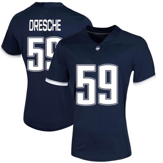 Eddie Dresche Game Navy Women's UConn Huskies Untouchable Football Jersey