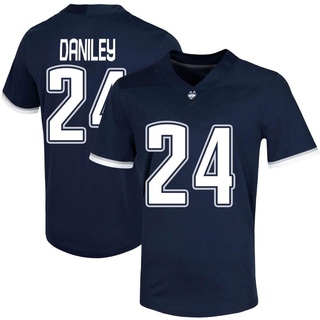 Frank Daniley Game Navy Men's UConn Huskies Untouchable Football Jersey