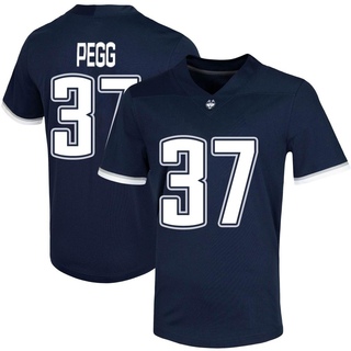 Hayden Pegg Game Navy Men's UConn Huskies Untouchable Football Jersey