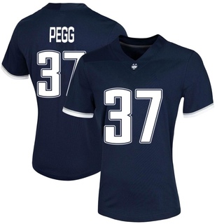 Hayden Pegg Game Navy Women's UConn Huskies Untouchable Football Jersey