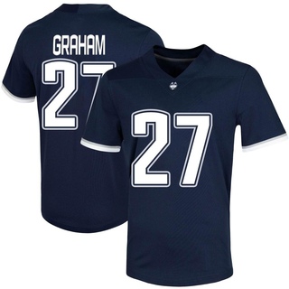 Ian Graham Game Navy Men's UConn Huskies Untouchable Football Jersey