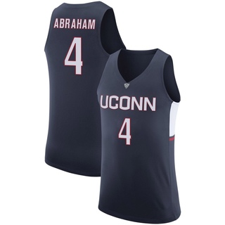 Isaiah Abraham Replica Navy Men's UConn Huskies Basketball Jersey