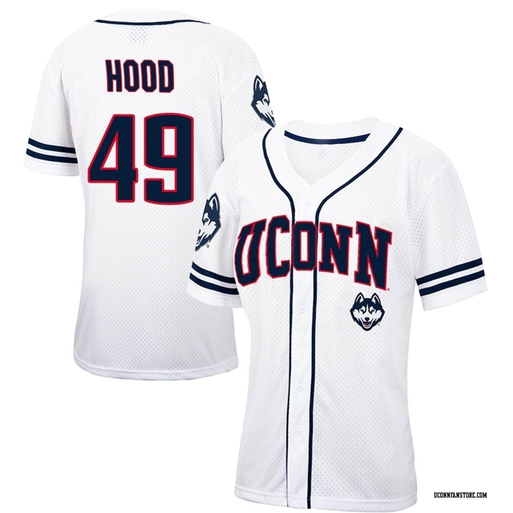 J.J. Hood Replica White Women's UConn Huskies Colosseum /Navy Free