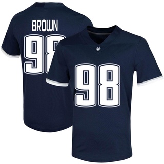 Jaavon Brown Game Brown Men's UConn Huskies Navy Untouchable Football Jersey