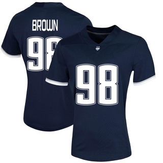 Jaavon Brown Game Brown Women's UConn Huskies Navy Untouchable Football Jersey