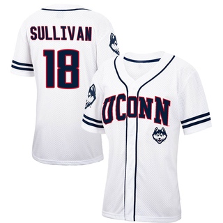 Jack Sullivan Replica White Women's UConn Huskies Colosseum /Navy Free Spirited Baseball Jersey