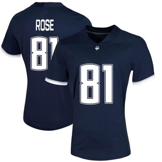 Jay Rose Game Navy Women's UConn Huskies Untouchable Football Jersey