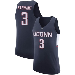 Jaylin Stewart Replica Navy Men's UConn Huskies Basketball Jersey