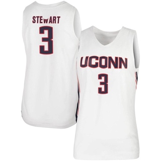 Jaylin Stewart Replica White Women's UConn Huskies Basketball Jersey