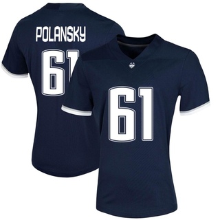 Jesse Polansky Game Navy Women's UConn Huskies Untouchable Football Jersey